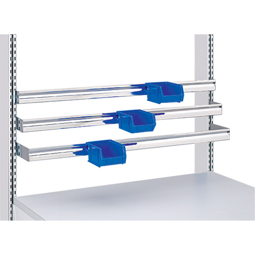 Postes de travail modulaires ergonomiques - Rails pour bacs &agrave; pi&egrave;ces de service l&eacute;ger Duraquip Inc