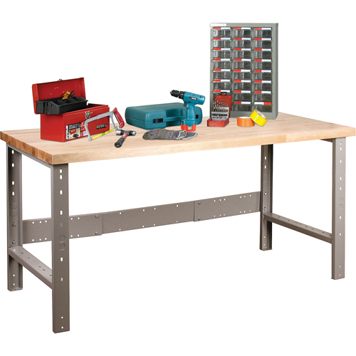 Pre-Designed Workbench, Top & Legs Only, 2500 lbs. Cap., 72" W x 30" D, 34" H Duraquip Inc