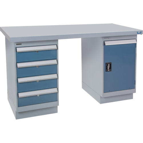 Pre-Designed Workbench, 72" W x 36" D x 34" H, 2500 lbs. Capacity Duraquip Inc
