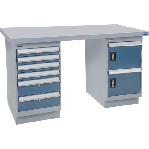 Workbench, 60" W x 36" D x 34" H, 2500 lbs. Capacity Duraquip Inc