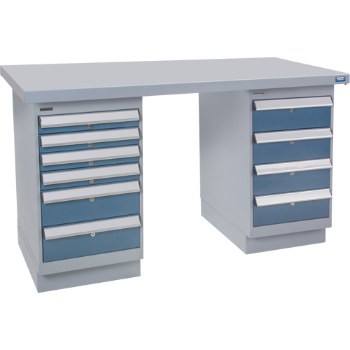 Pre-Designed Workbench, 72" W x 36" D x 34" H, 2500 lbs. Capacity Duraquip Inc