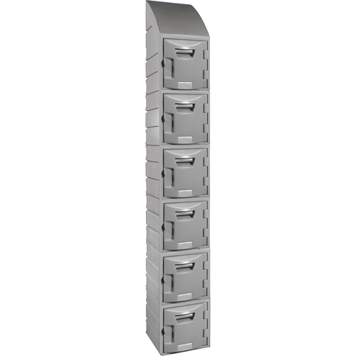Locker, 12" x 15" x 12", Grey, Assembled Duraquip Inc