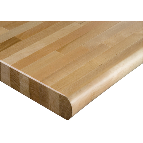Dessus d'&eacute;tabli en bois dur stratifi&eacute;, 48" la x 48" p, Bordure Arrondi, &eacute;paisseur 1-3/4" Duraquip Inc