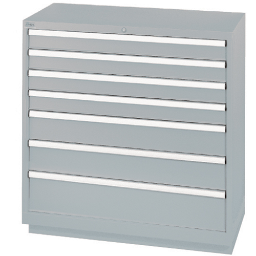 Armoires de rangement avec tiroirs, 7 tiroirs, 40-1/4" la x 22-1/2" p x 41-3/4" h, Gris Duraquip Inc