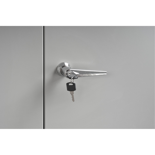 Pupitre d'atelier de style armoire, 34-1/2" la x 30" p x 53" h, Gris Duraquip Inc