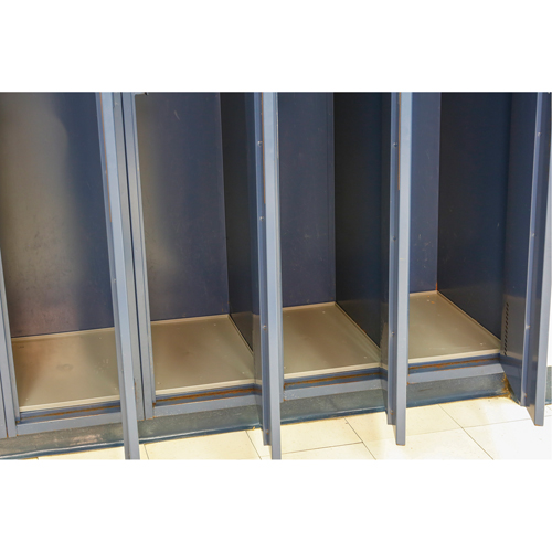 Locker Base Insert, Fits Locker Size 12" x 18", Beige, Plastic Duraquip Inc