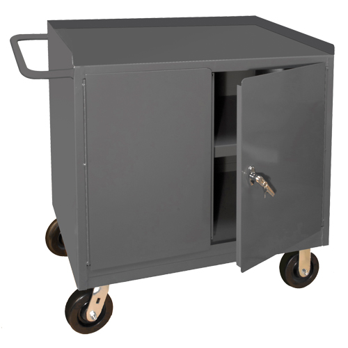 Armoire d'&eacute;tabli mobile, Acier Surface Duraquip Inc