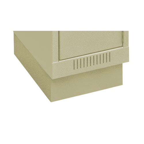Base en retrait pour casiers &eacute;conomiques Clean Line, 1 Blocs, 4" lo x 12" la x 18" p, Beige, Acier Duraquip Inc