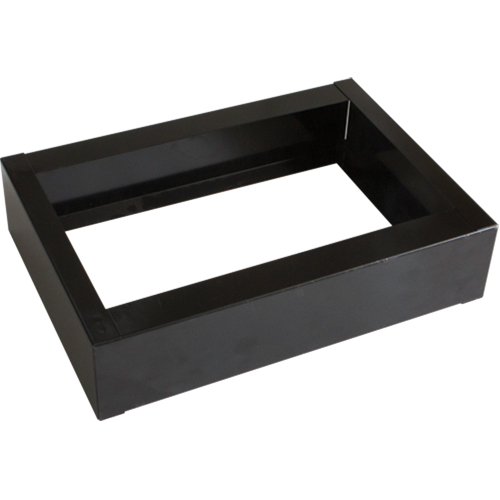 Base encastr&eacute;e pour casiers robustes enti&egrave;rement soud&eacute;e Concorde, 1 Blocs, 4" lo x 12" la x 17" p, Noir, Acier Duraquip Inc