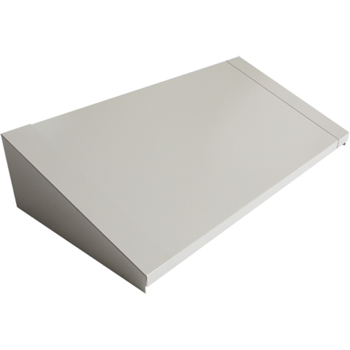 Dessus inclin&eacute; pour casiers robustes enti&egrave;rement soud&eacute; Concorde, Bloc de 3, 18" p x 36" la x 6" ha, Gris, Acier Duraquip Inc