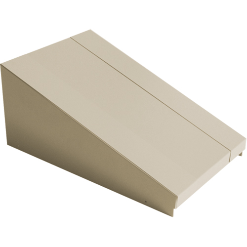 Dessus inclin&eacute; pour casiers robustes enti&egrave;rement soud&eacute; Concorde, Bloc de 1, 18" p x 12" la x 6" ha, Beige, Acier Duraquip Inc