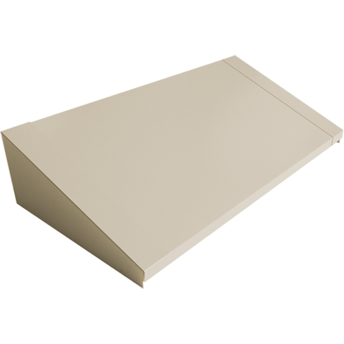 Dessus inclin&eacute; pour casiers robustes enti&egrave;rement soud&eacute; Concorde, Bloc de 3, 18" p x 36" la x 6" ha, Beige, Acier Duraquip Inc