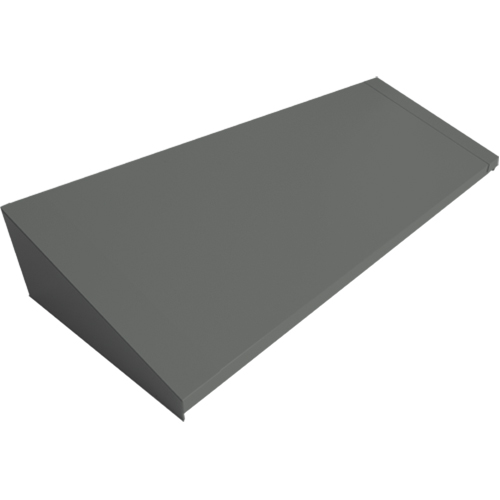 Dessus inclin&eacute; pour casiers robustes enti&egrave;rement soud&eacute; Concorde, Bloc de 4, 18" p x 48" la x 6" ha, Acier Duraquip Inc