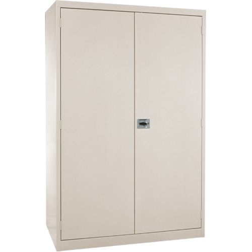 Armoires de rangement Hi-Boy profondes, Acier, 4 Tablettes, 72" h x 36" la x 24" P, Beige Duraquip Inc