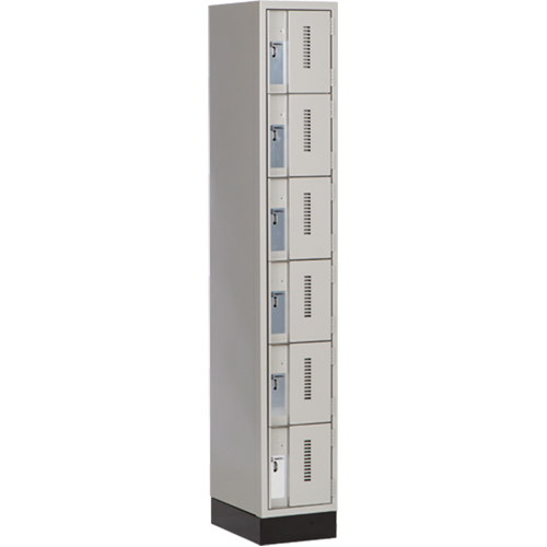 Casiers robustes Concorde, 6 niveaux, 12" x 18" x 76", Acier, Gris, Soud&eacute; (assembl&eacute;) Duraquip Inc