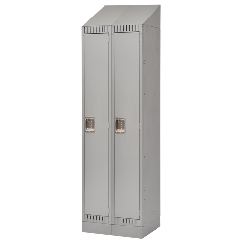 Casiers, Bloc de 2, 24" x 18" x 86", Acier, Gris, D&eacute;mont&eacute; Duraquip Inc