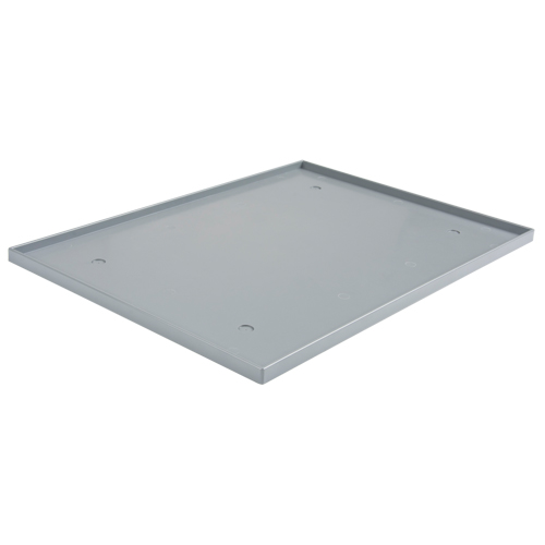 Fond de casier, Convient aux casiers 12" x 15", Gris fonc&eacute;, Plastique Duraquip Inc