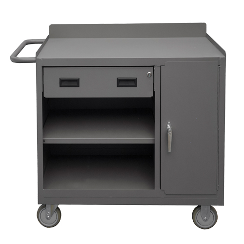 Mobile Workbench Cabinet, Steel Surface Duraquip Inc