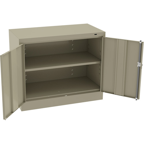 Armoire standard &agrave; hauteur de bureau, Acier, 30" h x 36" la x 18" P, Beige Duraquip Inc