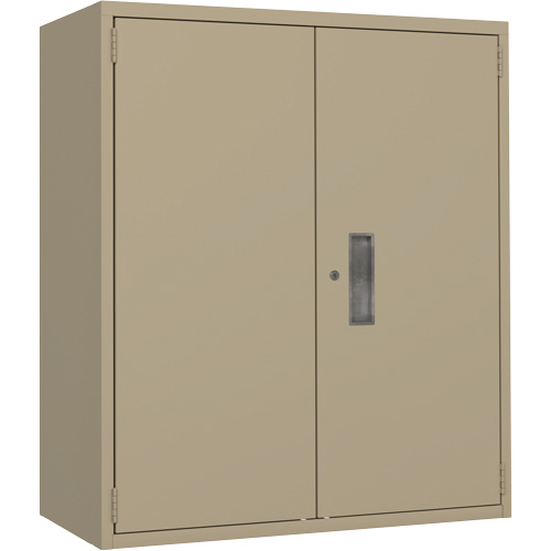 Lo-Boy Storage Cabinet, Steel, 2 Shelves, 40" H x 36" W x 18" D, Beige Duraquip Inc
