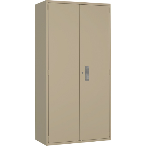 Armoire de rangement Hi-Boy, Acier, 4 Tablettes, 72" h x 36" la x 18" P, Beige Duraquip Inc