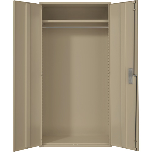 Armoire garde-robe, Acier, 36" la x 18" p x 72" h, Beige Duraquip Inc