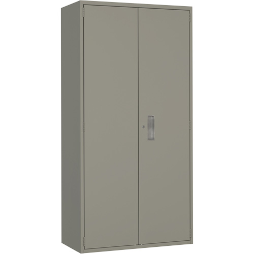 Armoire de rangements combin&eacute;s, Acier, 6 Tablettes, 72" h x 36" la x 18" P, Gris Duraquip Inc