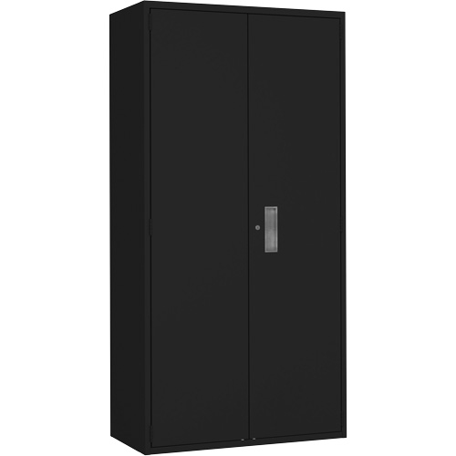 Armoire de rangements combin&eacute;s, Acier, 6 Tablettes, 72" h x 36" la x 18" P, Noir Duraquip Inc