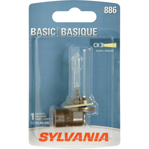 886 Basic Fog Light Bulb, Halogen, 50 W, Off White Duraquip Inc