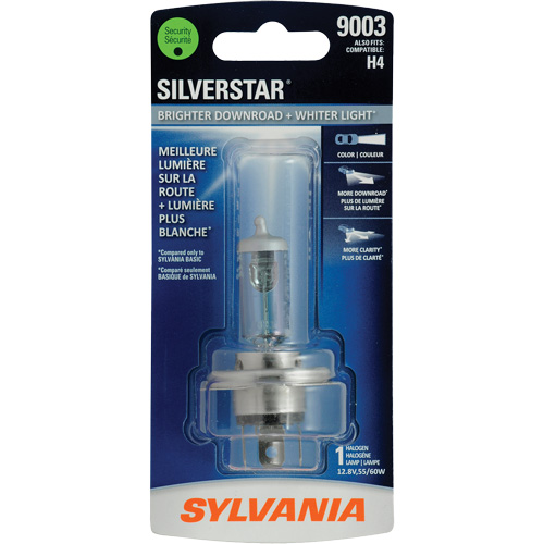 9003 SilverStar&reg; Ultra Headlight Bulb, Halogen, 60 W, White Duraquip Inc