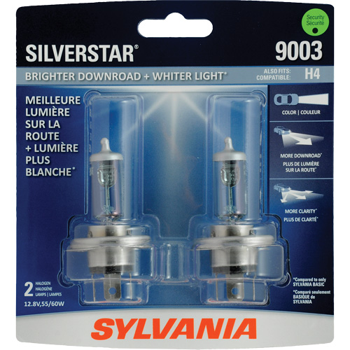 9003 SilverStar&reg; Ultra Headlight Bulb, Halogen, 60 W, White Duraquip Inc