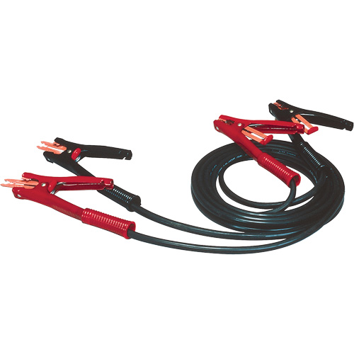 Heavy-Duty Booster Cable with Flexi-Spring Strain, 5 AWG, 500 A, 12' Cable Duraquip Inc