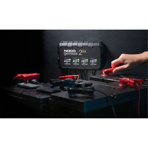 Genius&reg; 2X4 4-Bank, 8-Amp Battery Charger Duraquip Inc