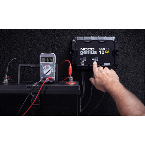 Genius&reg; GenPro10X2 2-Bank, 20-Amp On-Board Battery Charger Duraquip Inc