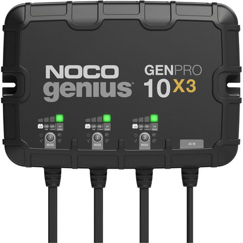 Genius&reg; GenPro10X3 3-Bank, 30-Amp On-Board Battery Charger Duraquip Inc