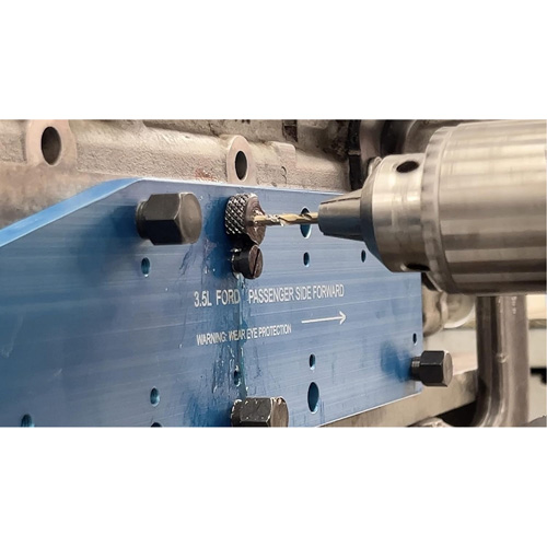 Manifold Drill Template for Ford 3.5L Ecoboost Duraquip Inc