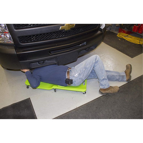 Sommier vert n&eacute;on &agrave; profil bas, en plastique robuste Duraquip Inc