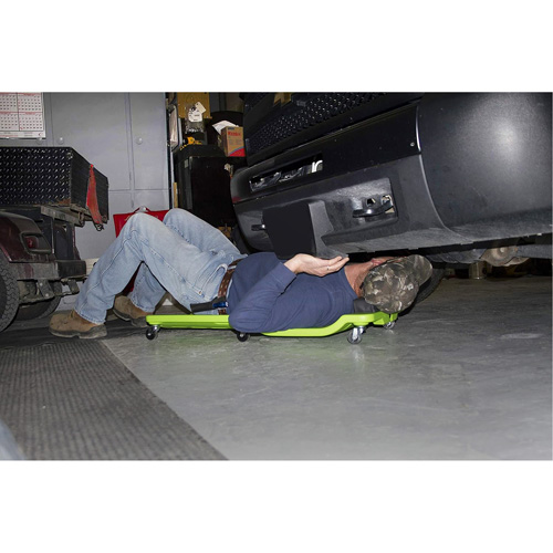 Sommier vert n&eacute;on &agrave; profil bas, en plastique robuste Duraquip Inc