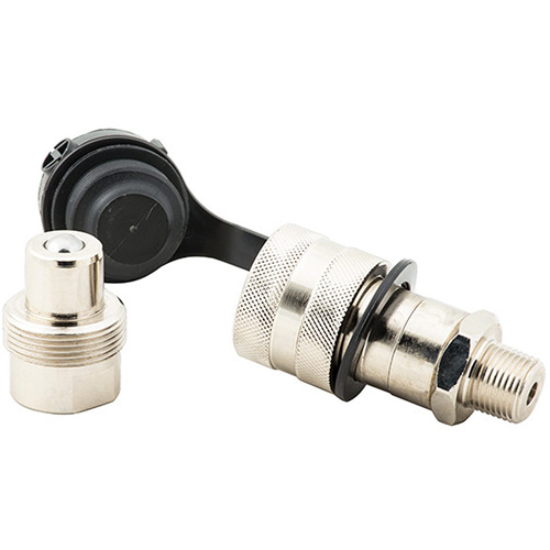 Coupler High Flow Set, Steel, 3/8", Female NPTF/Male NPTF, 10000 PSI Duraquip Inc