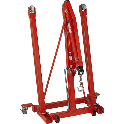 Folding Engine Crane, 2500 lbs. (1.25 tons) Capacity Duraquip Inc