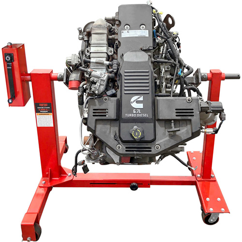 75:1 Gear-Driven Engine Stand, 1 tons Capacity, 42" H Duraquip Inc