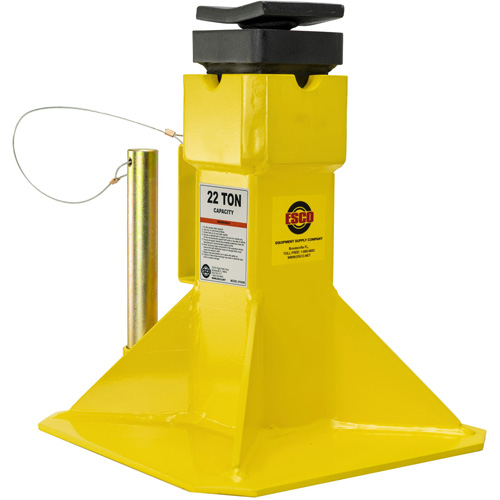 Jack Stands with Adjustable Screw Top Saddle, Locking Pin, 15-1/2" - 20-1/2" H Duraquip Inc