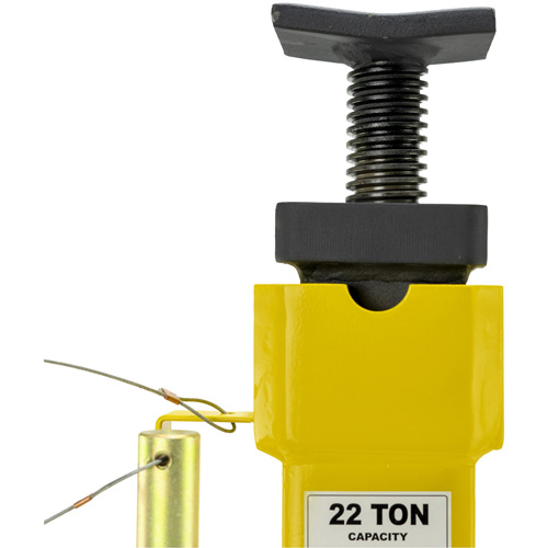 Jack Stands with Adjustable Screw Top Saddle, Locking Pin, 15-1/2" - 20-1/2" H Duraquip Inc