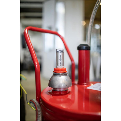 Chariot &agrave; carburant en acier de 25 gallons avec pompe rotative bidirectionnelle Duraquip Inc