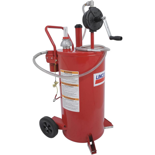 25-Gallon Steel Fuel Caddy with 2-Way Rotary Pump & Filter Duraquip Inc