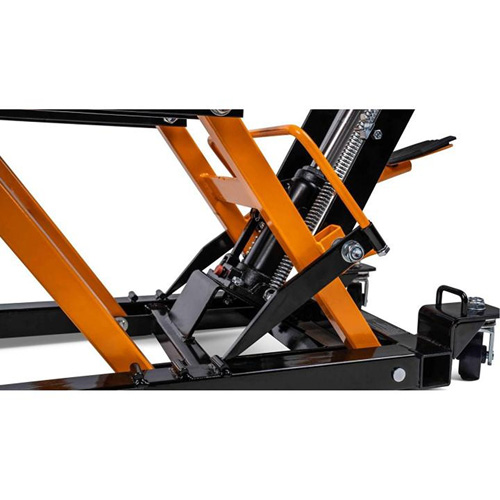 Cric pour VTT et motos, 0,75 tonnes Capacit&eacute;, 4-2/3" Abaiss&eacute;e, 14-1/2" &eacute;lev&eacute;e, Hydraulique &agrave; main Duraquip Inc