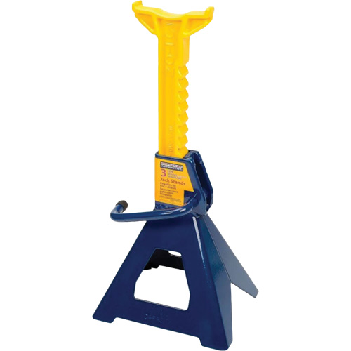 Jack Stand, Locking Handle/Ratchet, 3 tons Capacity, 19" H Duraquip Inc
