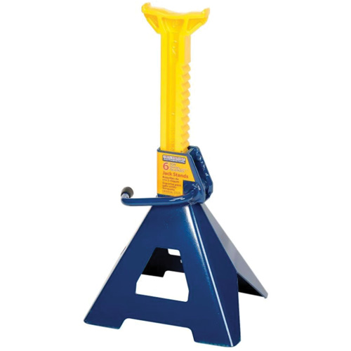Jack Stand, Locking Handle/Ratchet, 6 tons Capacity, 25-1/4" H Duraquip Inc