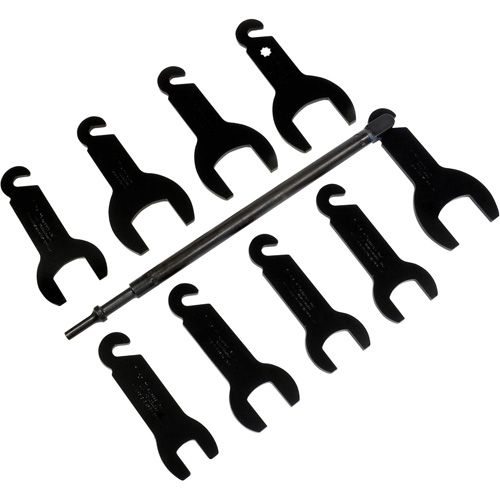 10-Piece Pneumatic Fan Clutch Wrench Set Duraquip Inc