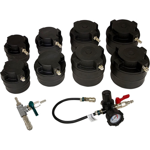 10-Piece HD Turbo Air System Test Kit with Smoke Adapter Duraquip Inc